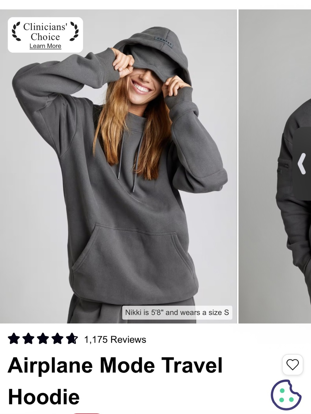 New, never worn Confrt Men's/women’s Unisex Gray Pullover Hoodie Sweatshirt - Picture 6 of 8